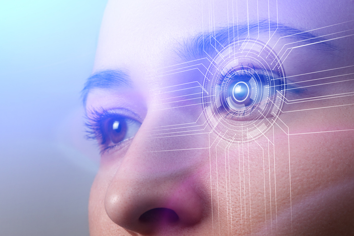 Digital eyes. Biometric AI data